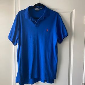 Short sleeve blue Polo